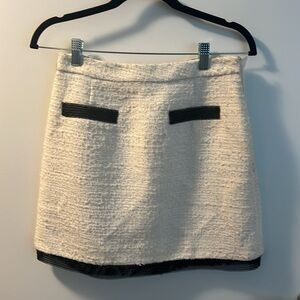 Alexander Wang tweed mini skirt with mesh trim. Brand new